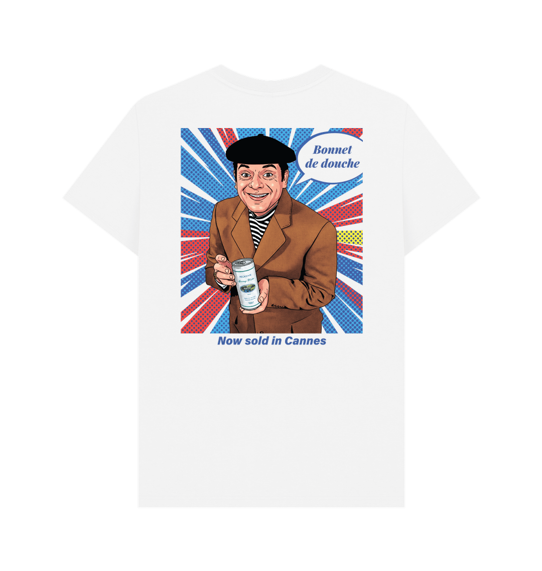 White Printed T-shirt Back