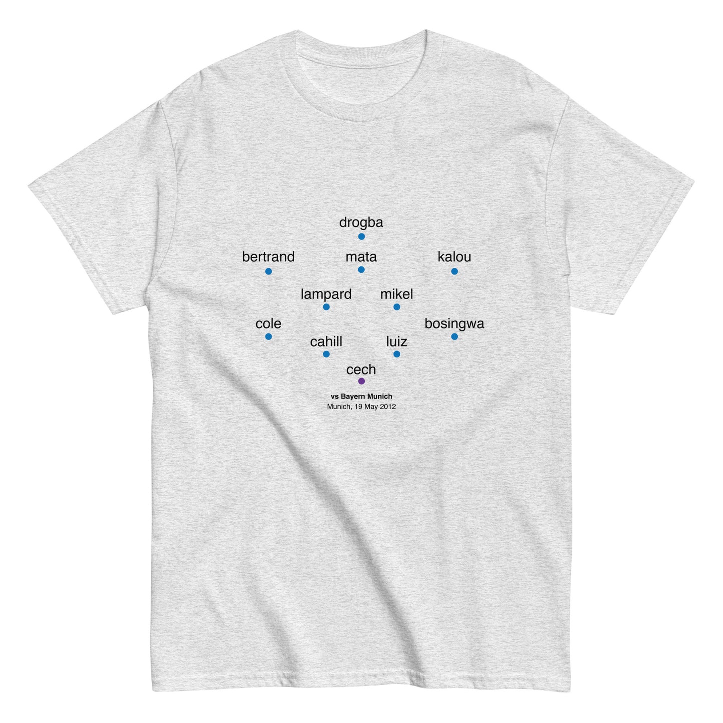 Chelsea 2012 Champions League Lineup Tee
