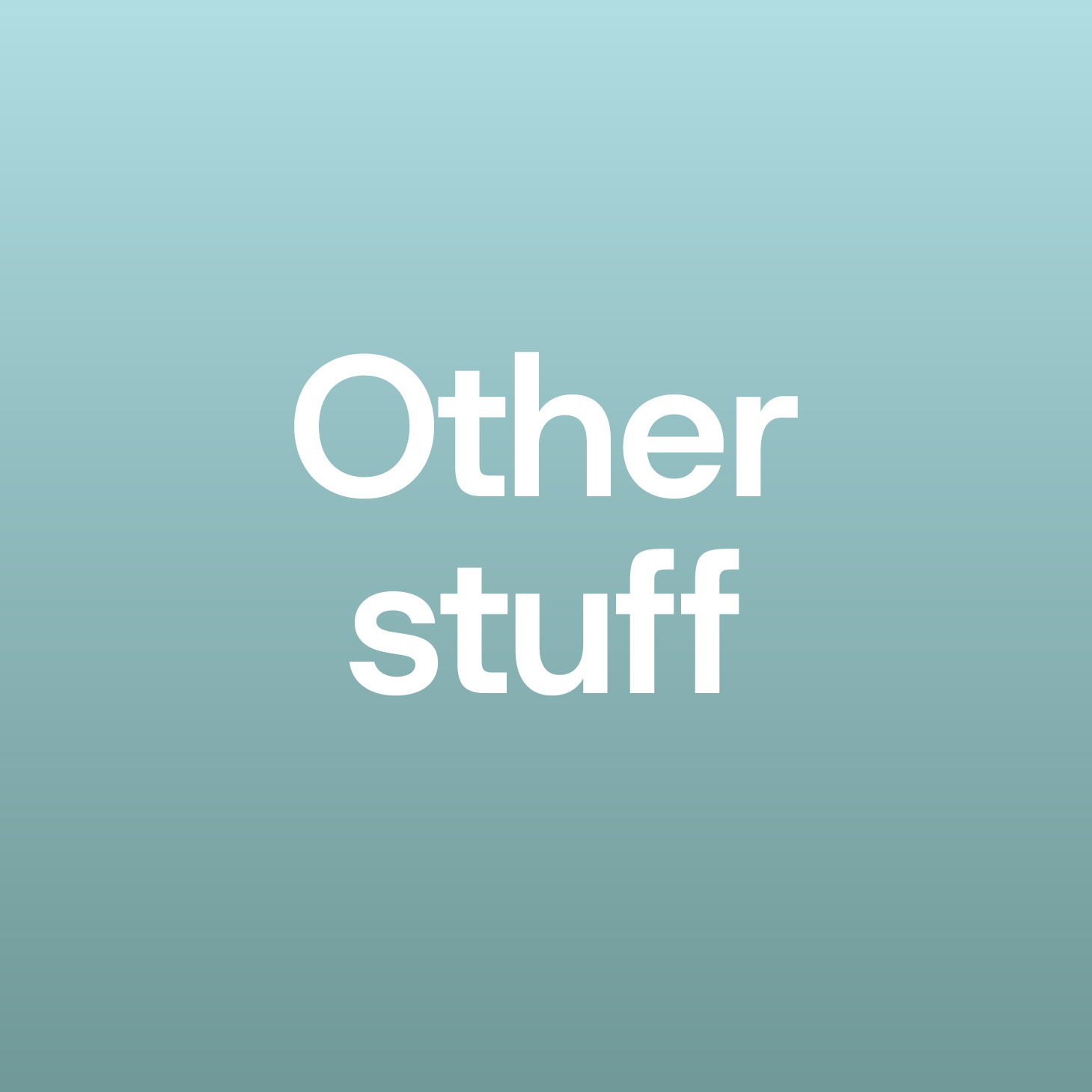 Teejam Other Stuff