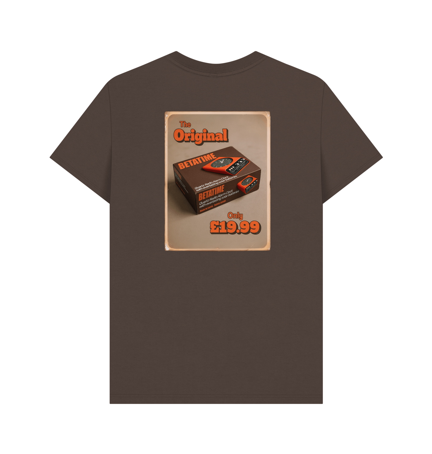 Chocolate Printed T-shirt Back