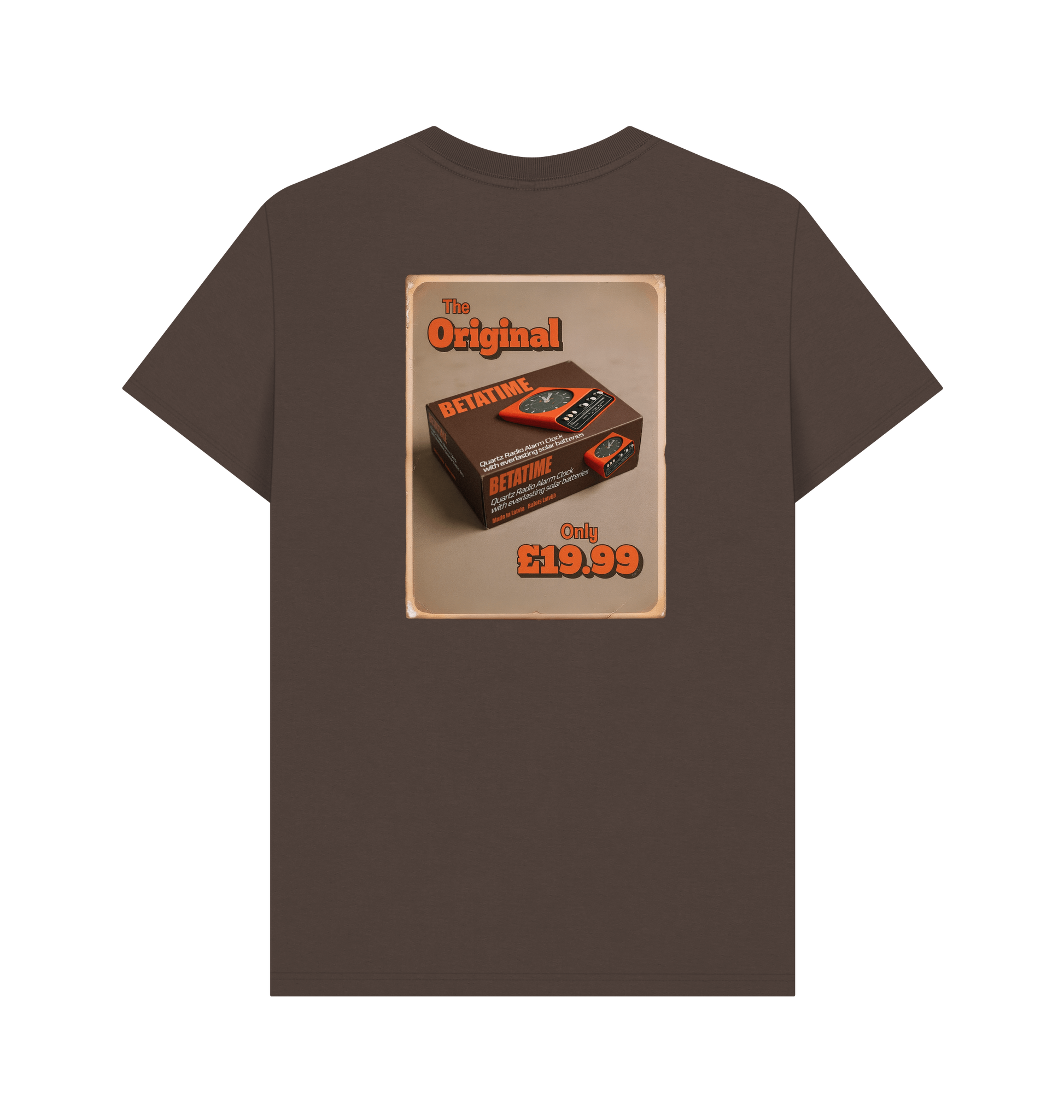 Chocolate Printed T-shirt Back