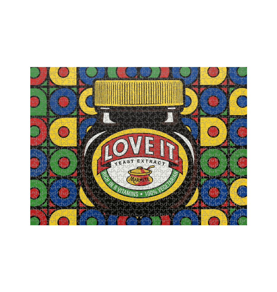 White 1000 Piece Jigsaw Puzzle Front