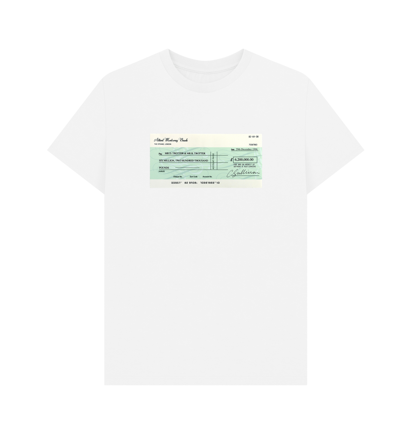 White Printed T-shirt Front