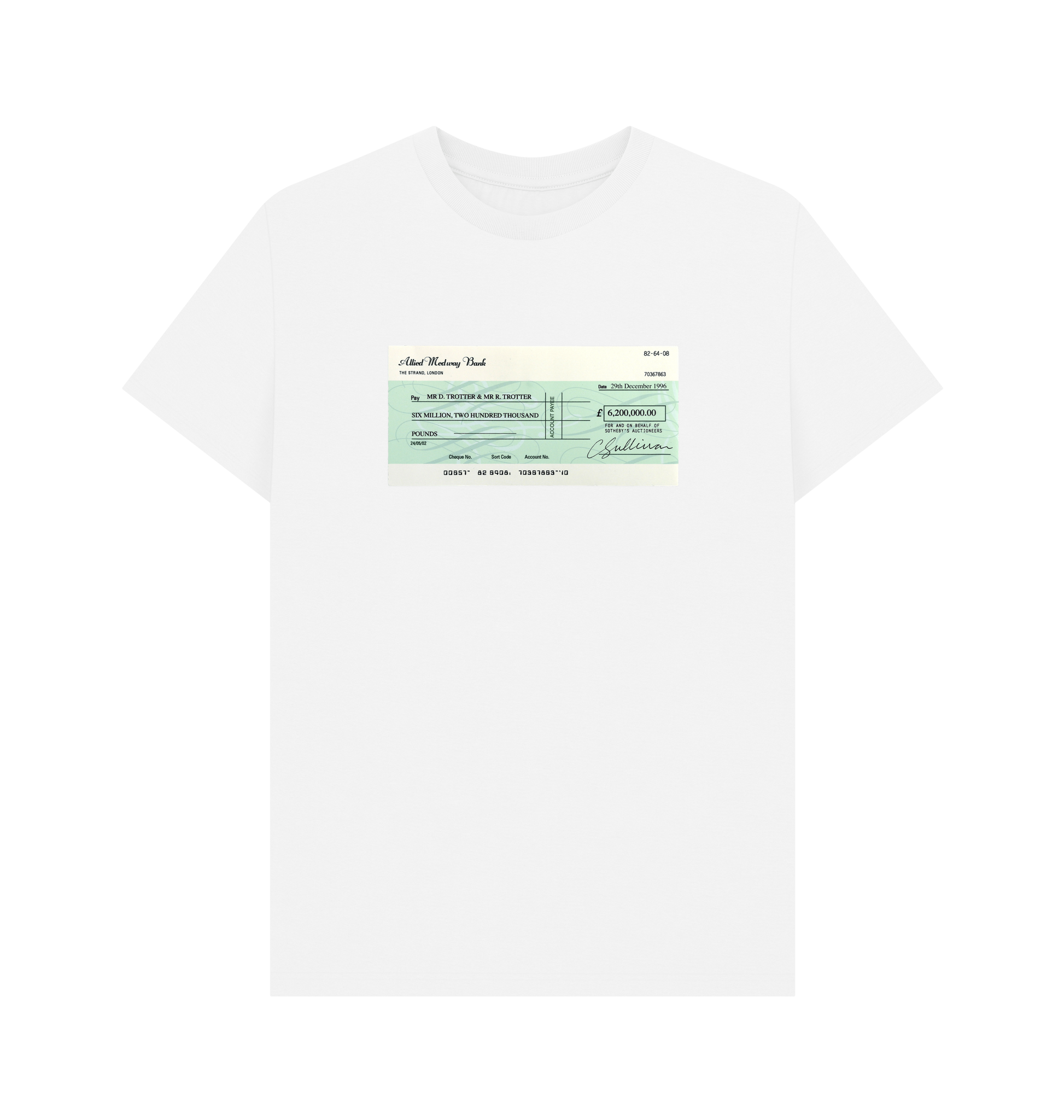 White Printed T-shirt Front