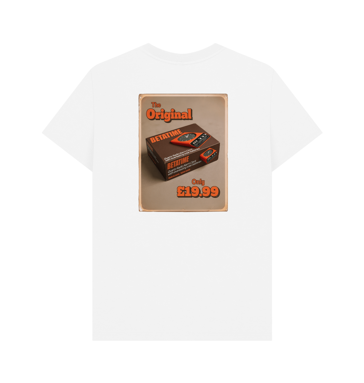 White Printed T-shirt Back