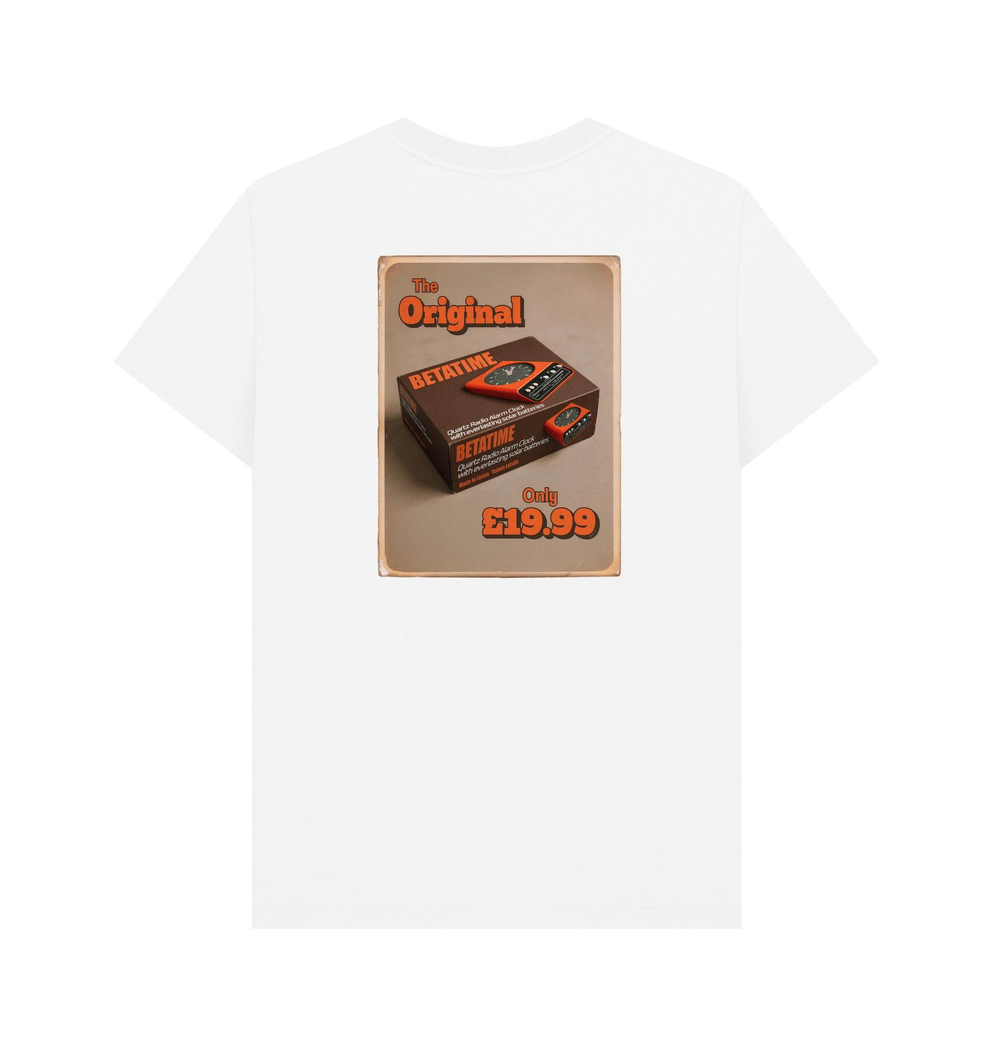 White Printed T-shirt Back