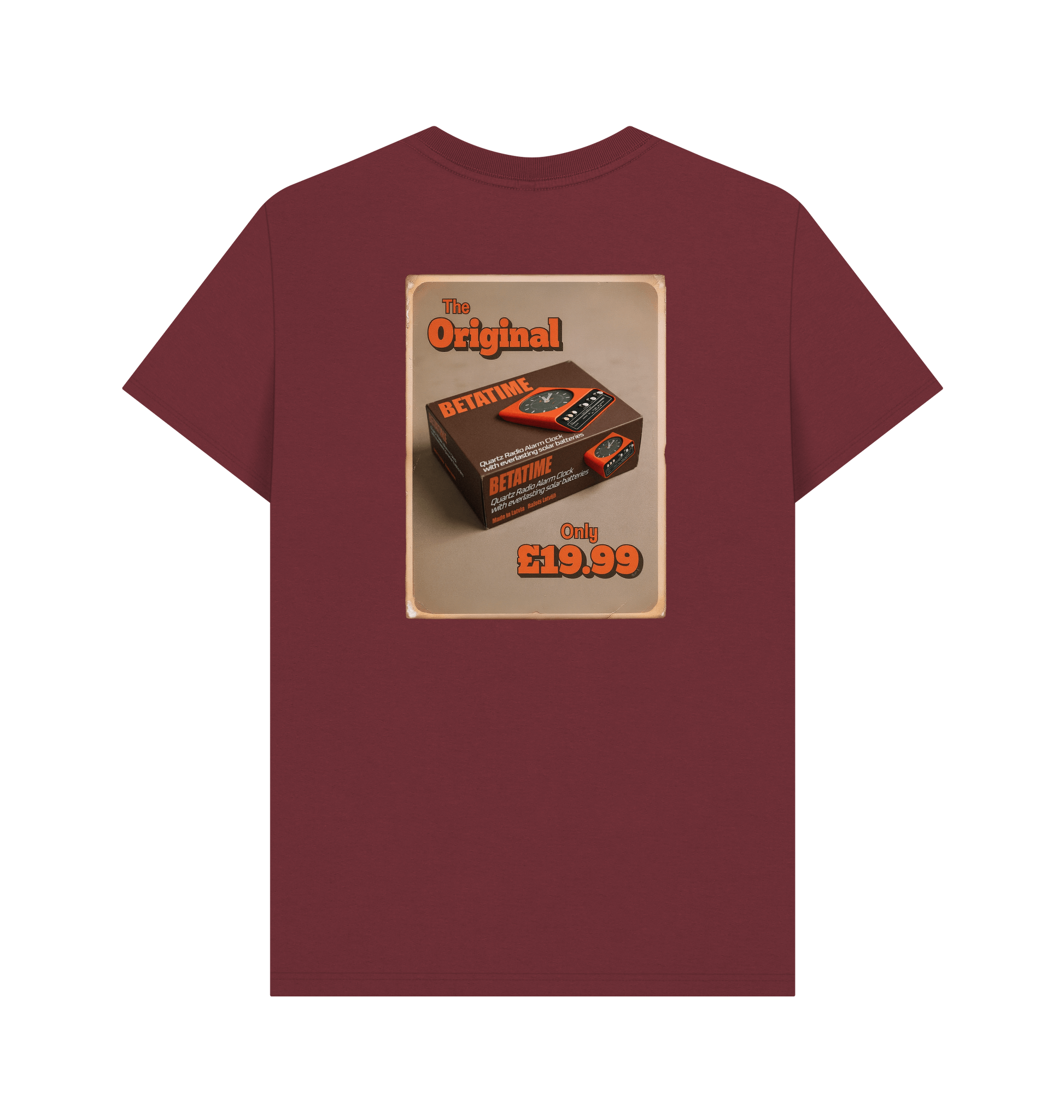 Red Wine Printed T-shirt Back