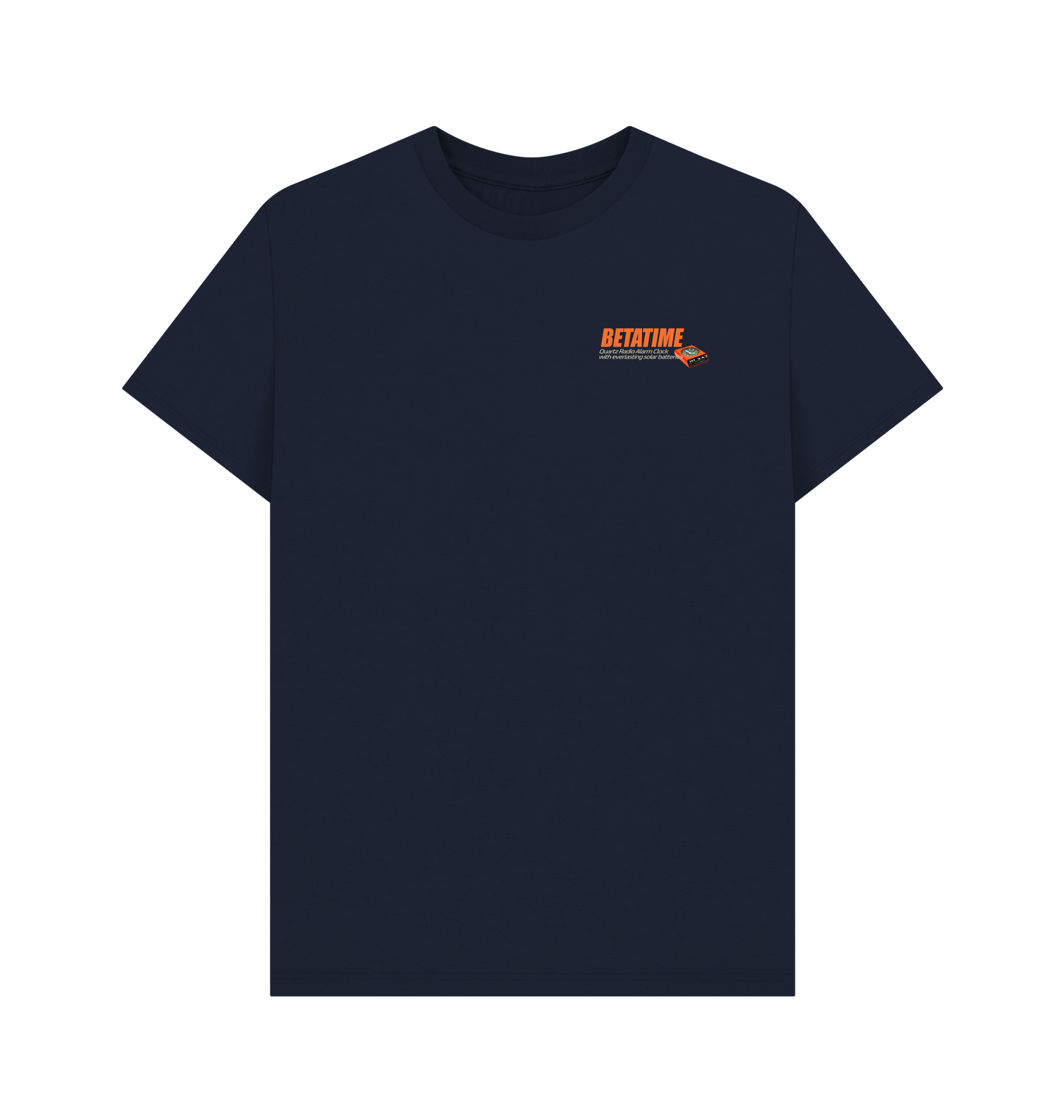 Navy Blue Printed T-shirt Front