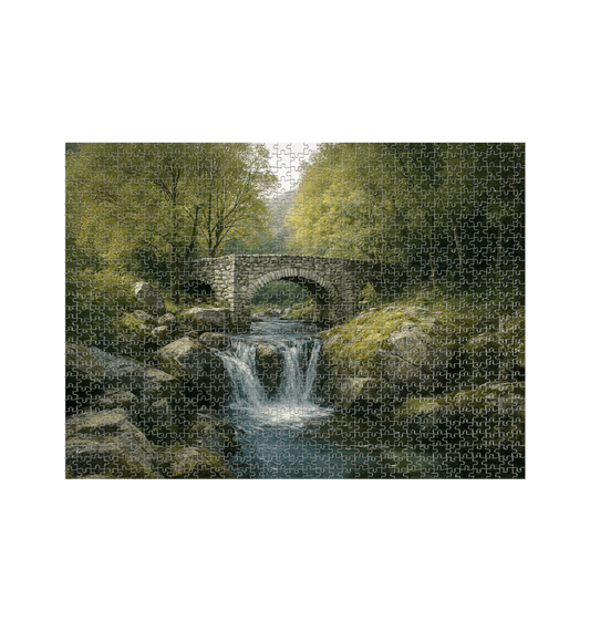 White 1000 Piece Jigsaw Puzzle Front