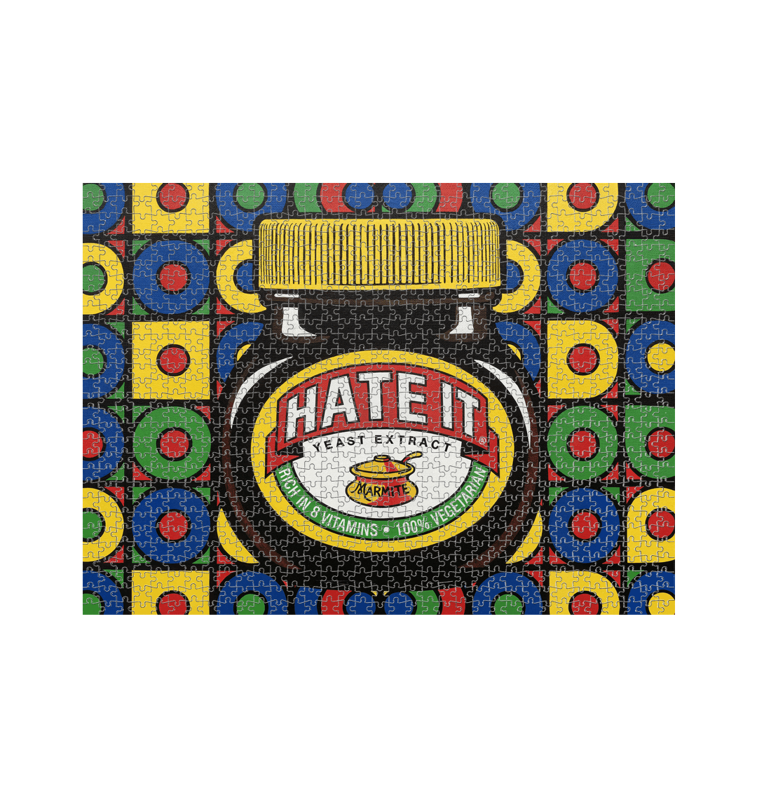 White 1000 Piece Jigsaw Puzzle Front