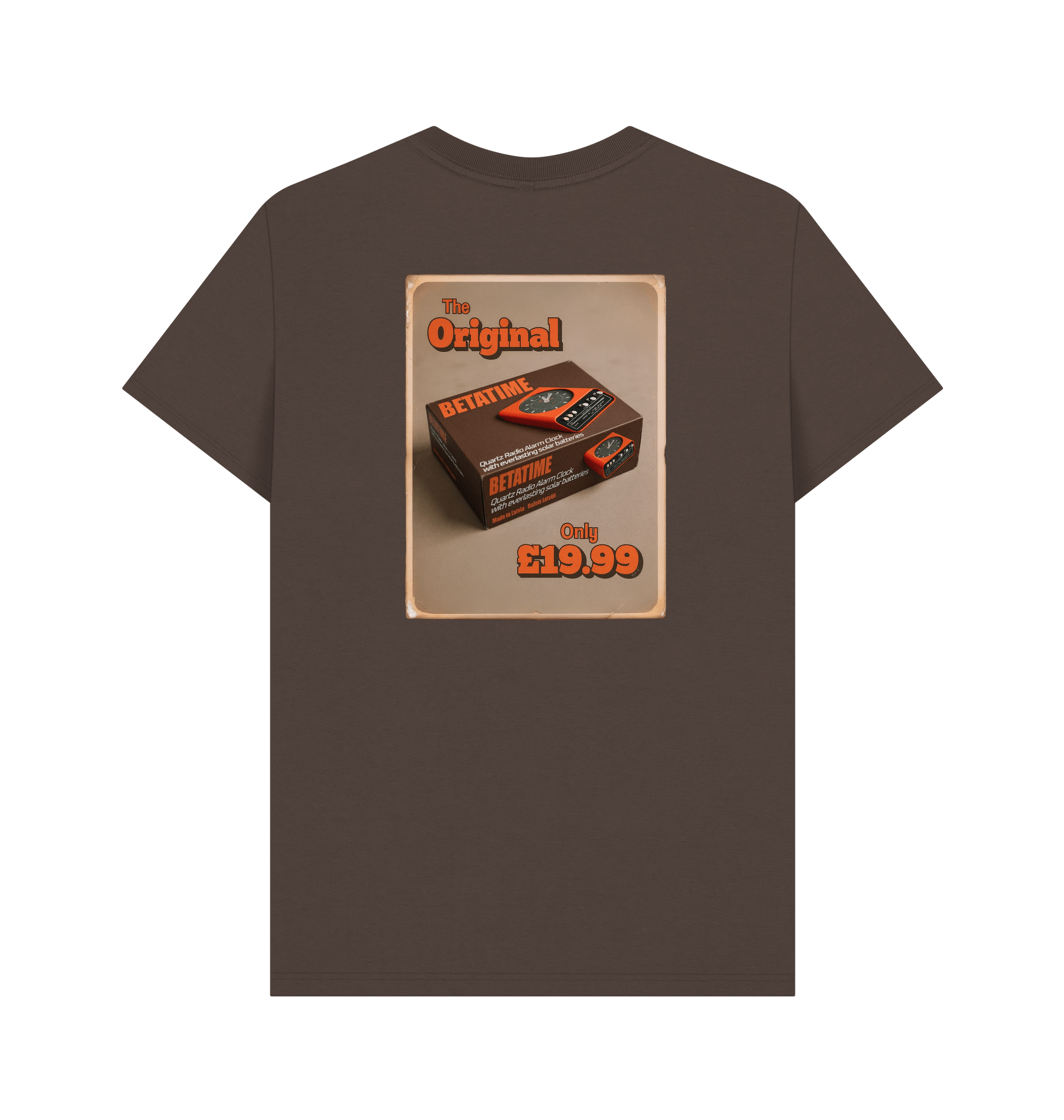 Chocolate Printed T-shirt Back