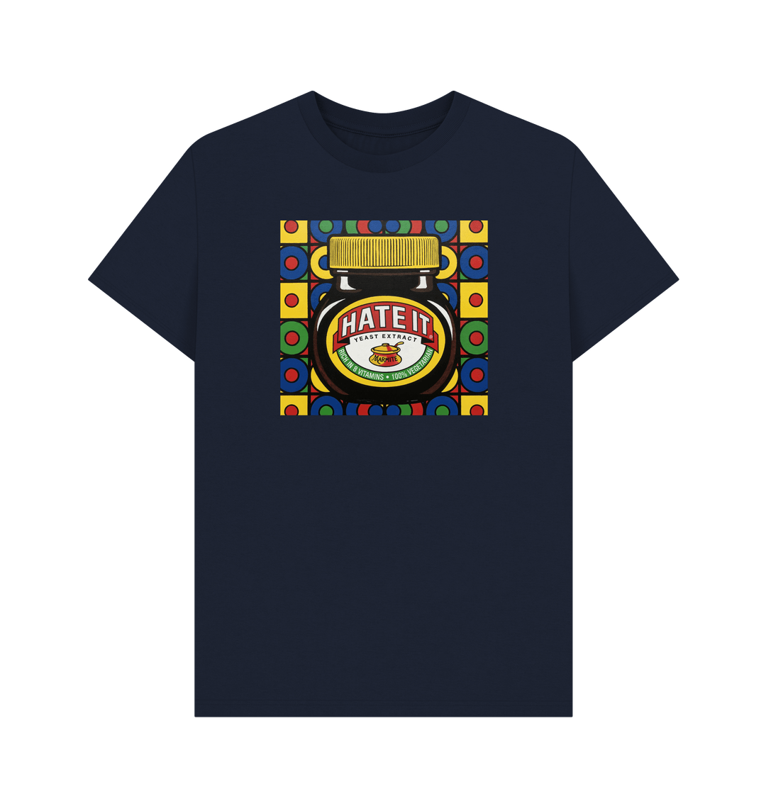 Navy Blue Printed T-shirt Front