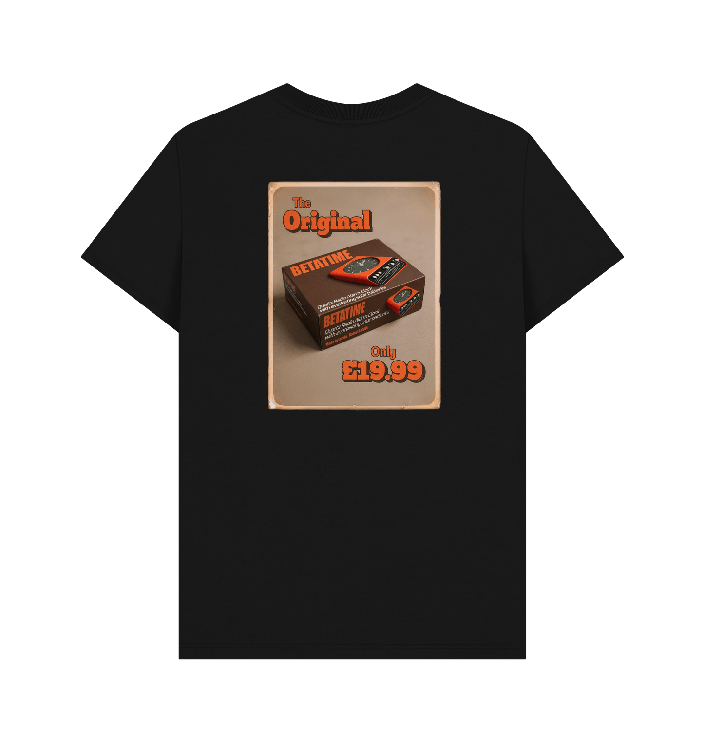 Black Printed T-shirt Back