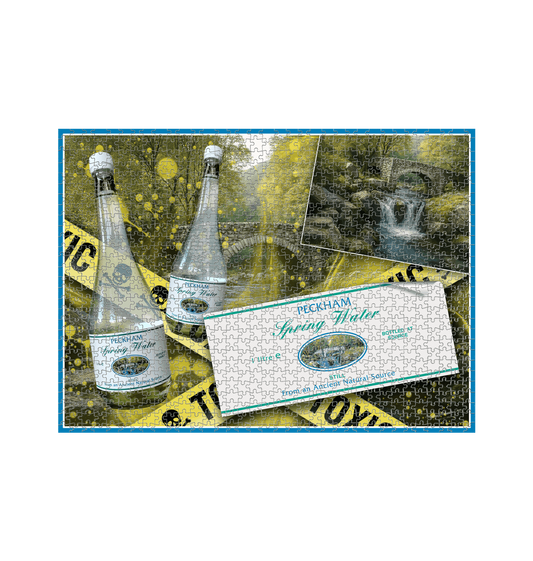 White 1000 Piece Jigsaw Puzzle Front