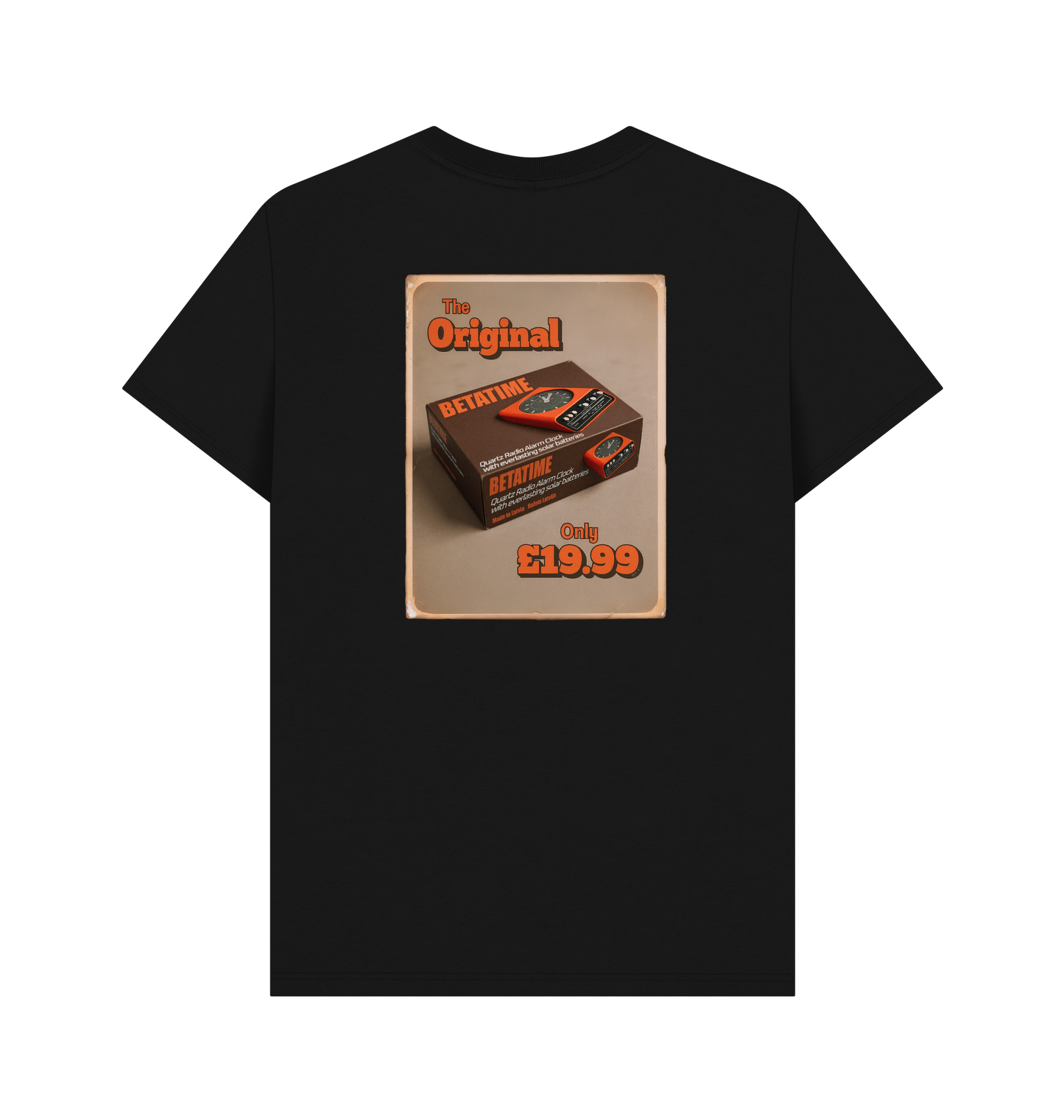 Black Printed T-shirt Back