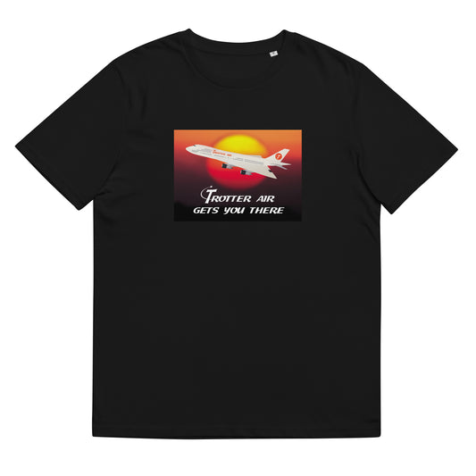 'Trotter Air Gets You There' unisex organic cotton t-shirt