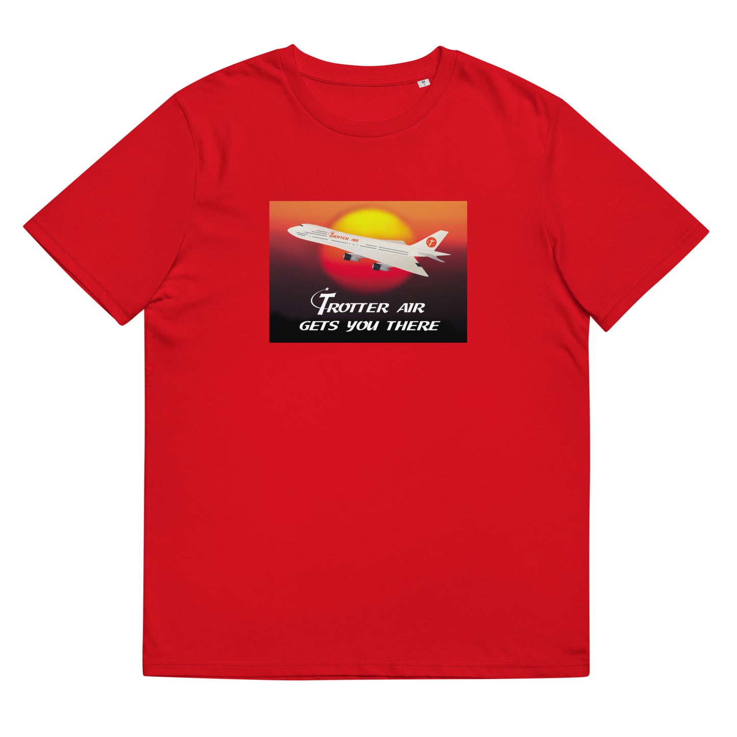 'Trotter Air Gets You There' unisex organic cotton t-shirt