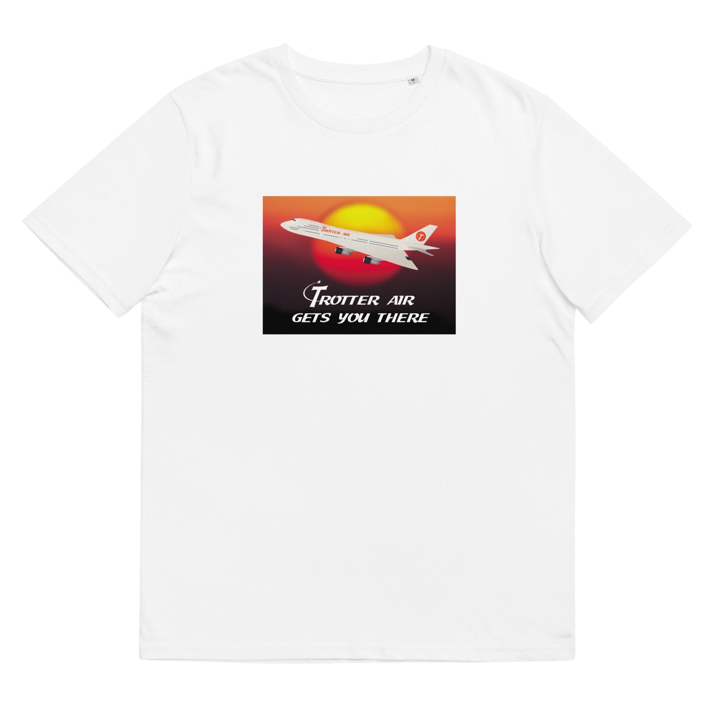 'Trotter Air Gets You There' unisex organic cotton t-shirt